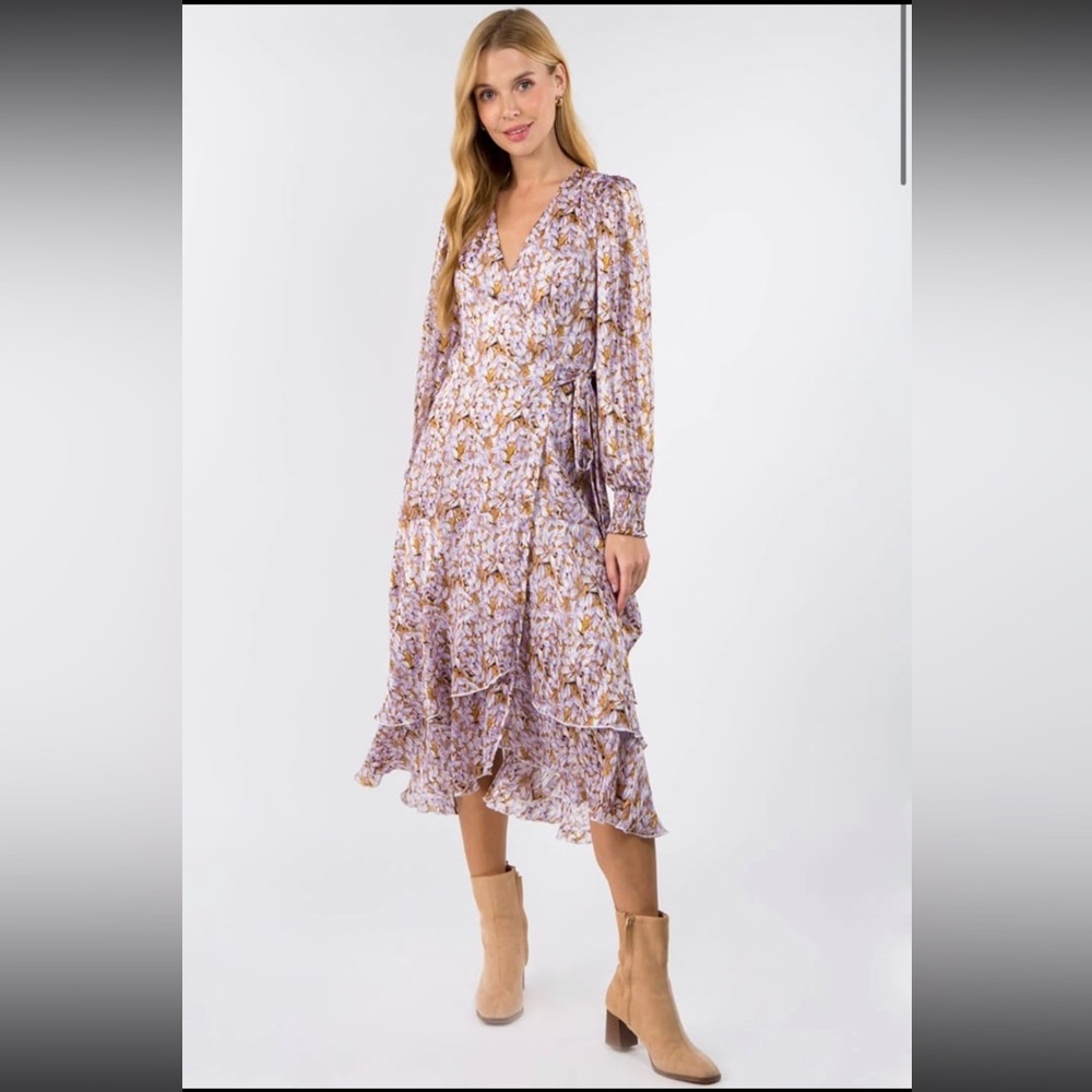 Franco Foral Wrap Dress